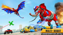 US Police Transform Robot Car Fire Dragon Fight screenshot apk 3