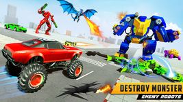 US Police Transform Robot Car Fire Dragon Fight screenshot apk 18