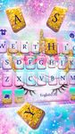 Captura de tela do apk Tema Keyboard Galaxy Flower Unicorn 3