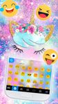 Tangkapan layar apk Tema Keyboard Galaxy Flower Unicorn 