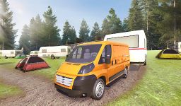 Captură de ecran extrem off-road rulota dubă 3D camion Simulator 17 apk 9