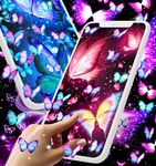 Neon butterflies glowing live wallpaper στιγμιότυπο apk 13