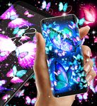 Neon butterflies glowing live wallpaper στιγμιότυπο apk 10