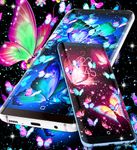 Neon butterflies glowing live wallpaper στιγμιότυπο apk 11