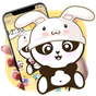 Yellow Cute Panda Bunny Theme APK