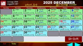 Myanmar Calendar 2019 screenshot apk 2