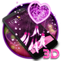 3D Pink Dreamcatcher Heart Theme APK