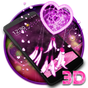 3D Pink Dreamcatcher Heart Theme APK