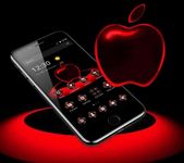 Картинка 1 Red Neon Apple Dark Theme