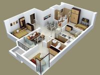 House Plan Ideas 3D image 1