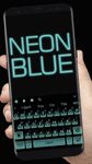 Neon Blue Keyboard Theme image 2