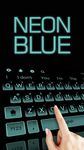 Картинка 1 Тема Neon Blue Keyboard