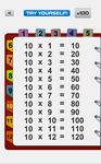 Tabliczka mnożenia do 100 - tabele matematyczne. zrzut z ekranu apk 8