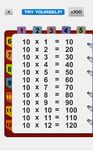 Tafel van vermenigvuldiging 100 wiskundetabellen screenshot APK 8