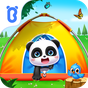 ikon Perjalanan Kamping Panda Kecil 