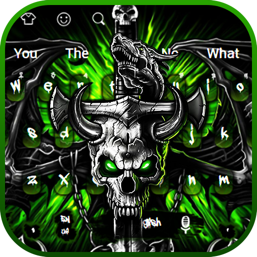 Gothic Metal Graffiti Skull Keyboard Theme APK - Free download for Android