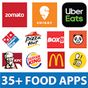 ไอคอนของ Zomato, Swiggy, Uber Eats - Order food online