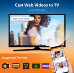 Przesyłaj Web Wideo - wysyłaj Internet wideo na TV zrzut z ekranu apk 1