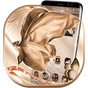 Silk Rose Gold Butterfly Theme apk icon