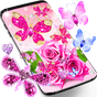 Diamond butterfly pink live wallpaper 아이콘