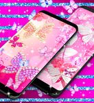 Скриншот 6 APK-версии Diamond butterfly pink live wallpaper