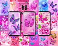 Скриншот 20 APK-версии Diamond butterfly pink live wallpaper