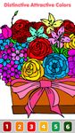 Adult Color by Number Book - Paint Flowers Pages image 4