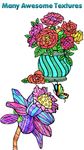 Adult Color by Number Book - Paint Flowers Pages image 2