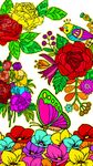 Adult Color by Number Book - Paint Flowers Pages image 3