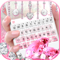 Ícone do Tema Keyboard Glittering Pink Diamond