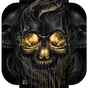 Gold Black Horrific Skull Theme apk icon