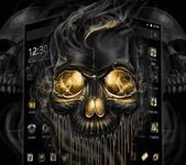 Gold Black Horrific Skull Theme image 