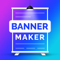 ไอคอนของ Banner Maker, Web Banner Ads, Roll Up Banners