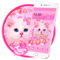 Cute Pink Kitty Cat Theme apk icon