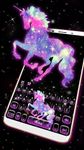 Thème de clavier Night Galaxy Unicorn capture d'écran apk 2