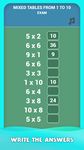 Tables de multiplication pour les enfants gratuits capture d'écran apk 2