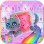 тема для клавиатуры Twinkle Rainbow Cat
