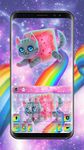 Скриншот 2 APK-версии тема для клавиатуры Twinkle Rainbow Cat